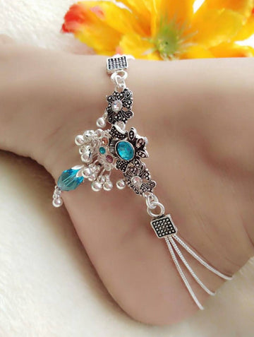 Elegant  Charm Stone Studded Anklet (payal-2)