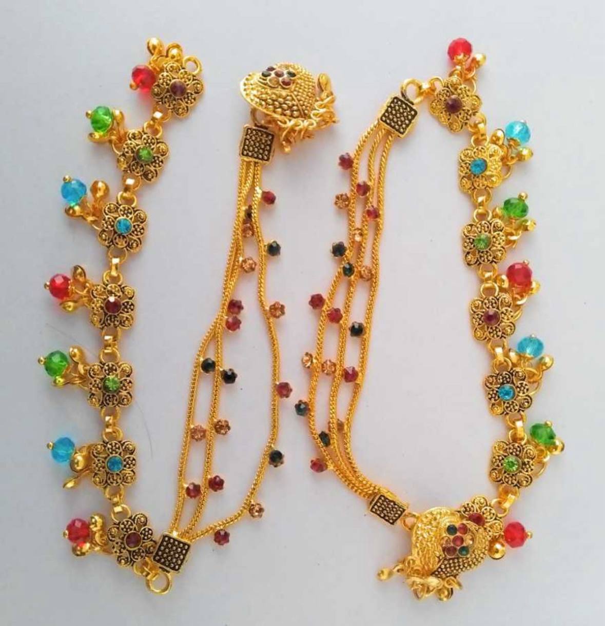 Elegant  Charm Stone Studded Anklet (payal-7)