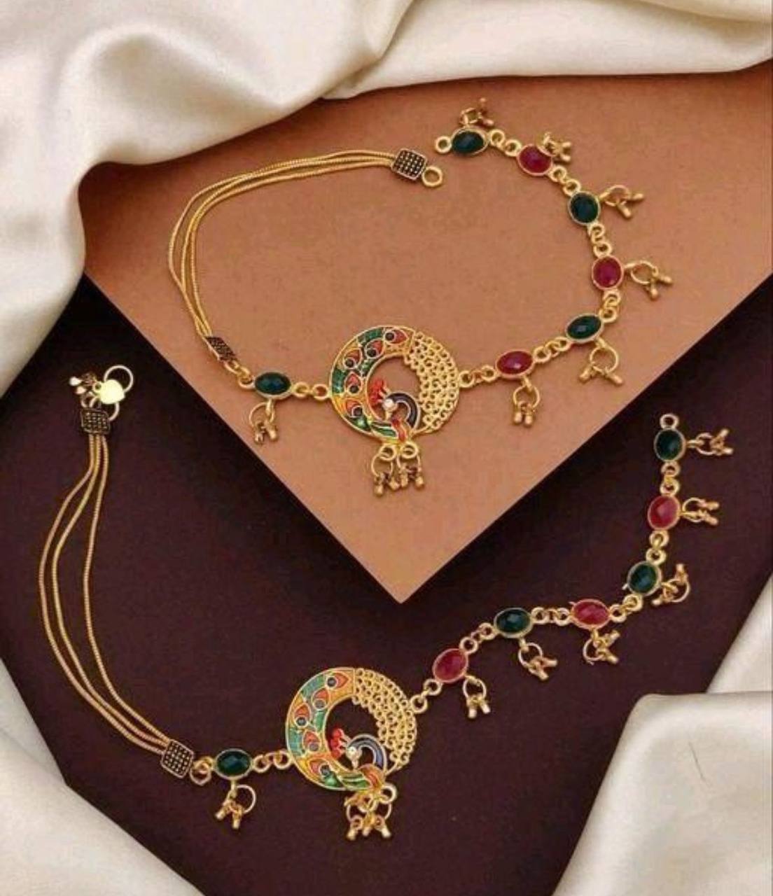 Elegant  Charm Stone Studded Anklet (payal-9)