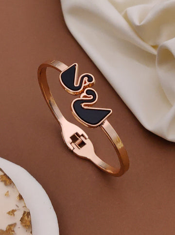 Modern Rose Gold Free Size Fashion Bracelet (BG4 RG)