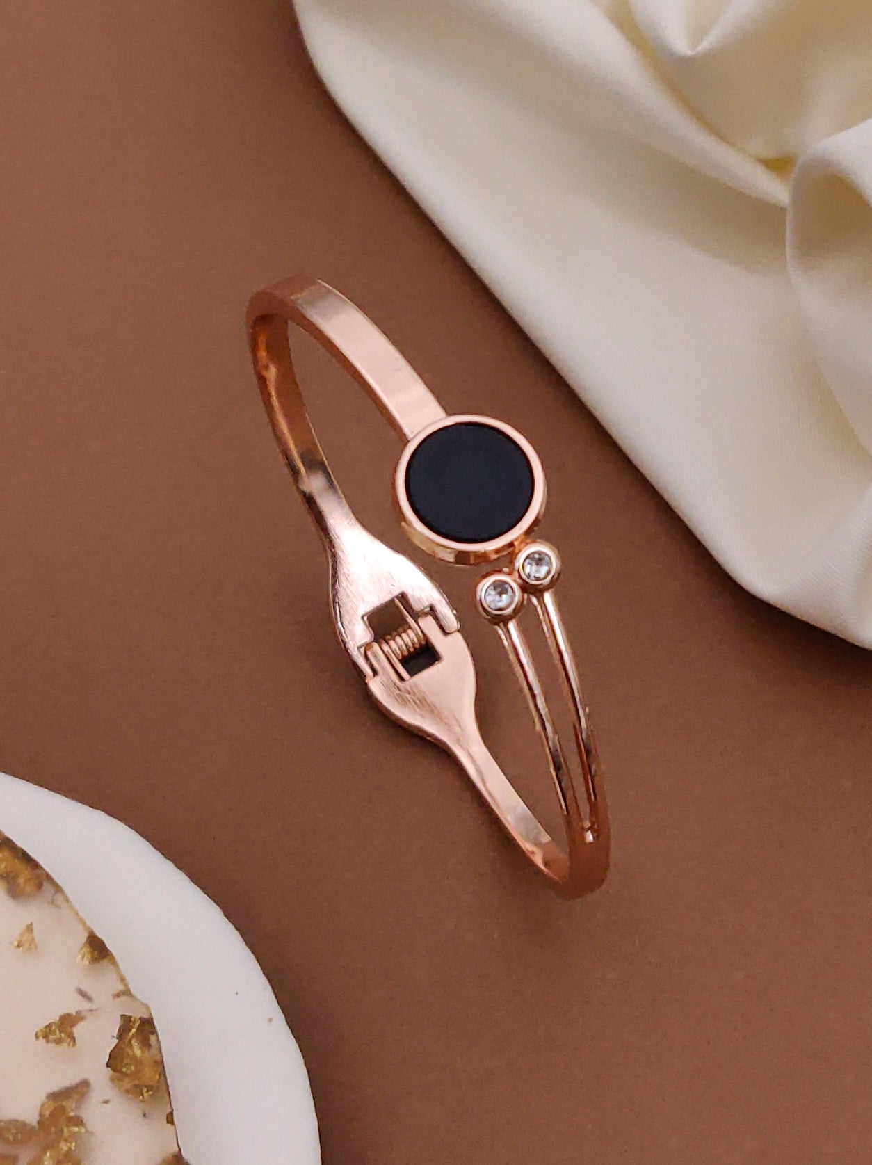 Modern Rose Gold Free Size Fashion Bracelet (BG13 RG)