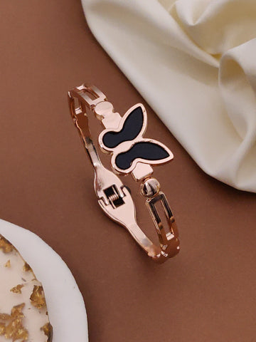 Modern Rose Gold Free Size Fashion Bracelet (BG8 RG)