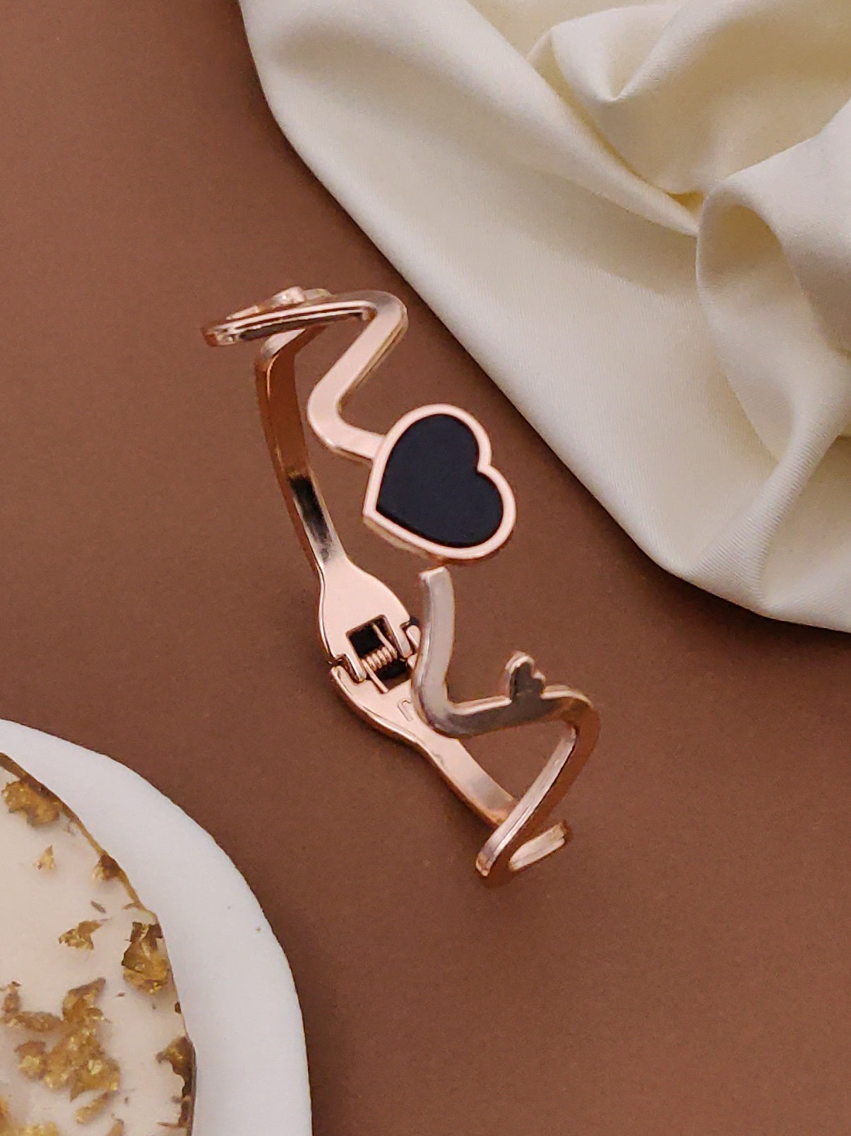 Modern Rose Gold Free Size Fashion Bracelet (BG6 RG)