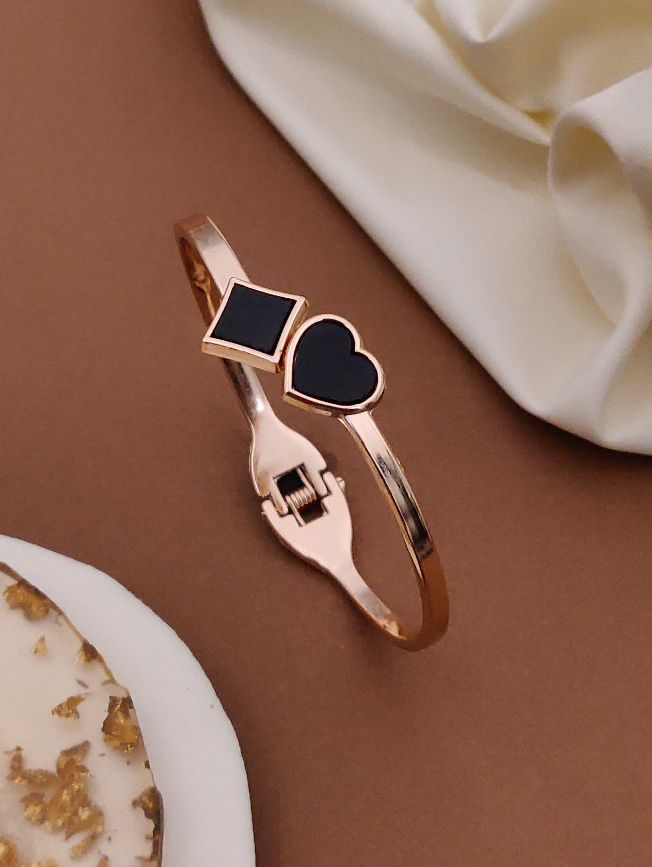 Modern Rose Gold Free Size Fashion Bracelet (BG14 RG)