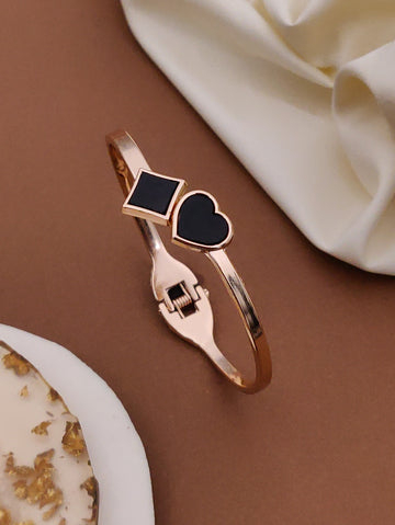 Modern Rose Gold Free Size Fashion Bracelet (BG14 RG)