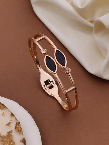 Modern Rose Gold Free Size Fashion Bracelet (BG7 RG)