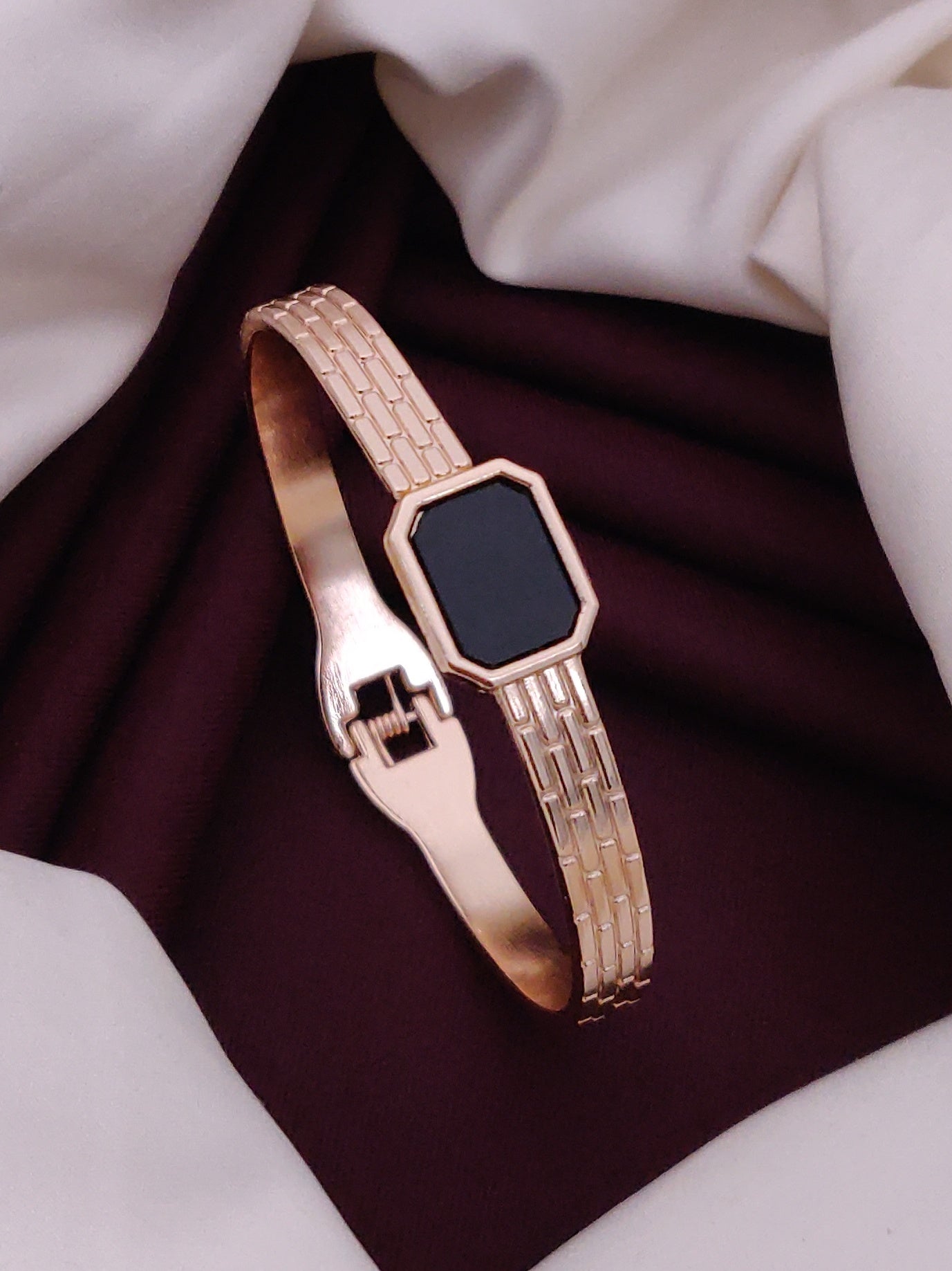 Modern Rose Gold Free Size Fashion Bracelet (BG23 RG)