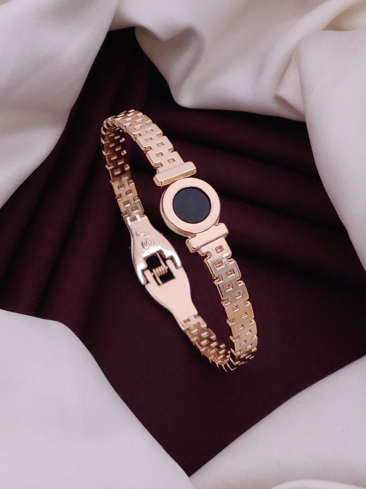 Modern Rose Gold Free Size Fashion Bracelet (BG24 RG)