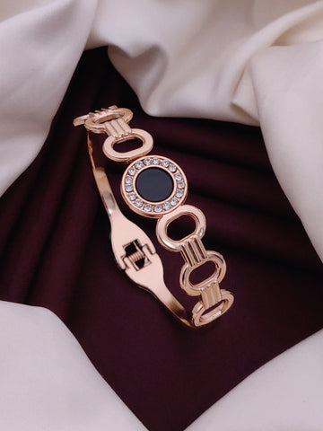Modern Rose Gold Free Size Fashion Bracelet (BG20 RG)