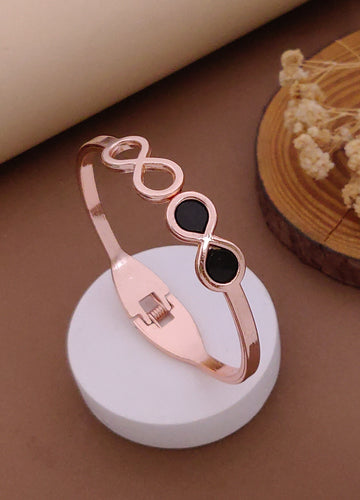 Modern Rose Gold Free Size Fashion Bracelet (BG25 RG)