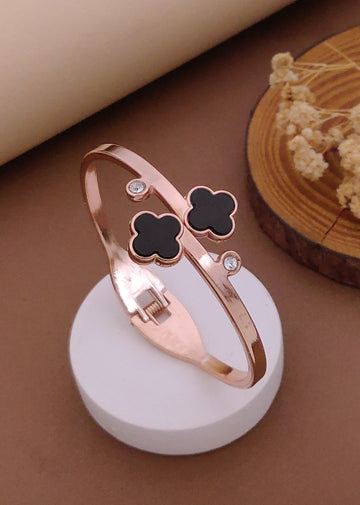 Modern Rose Gold Free Size Fashion Bracelet (BG27 RG)