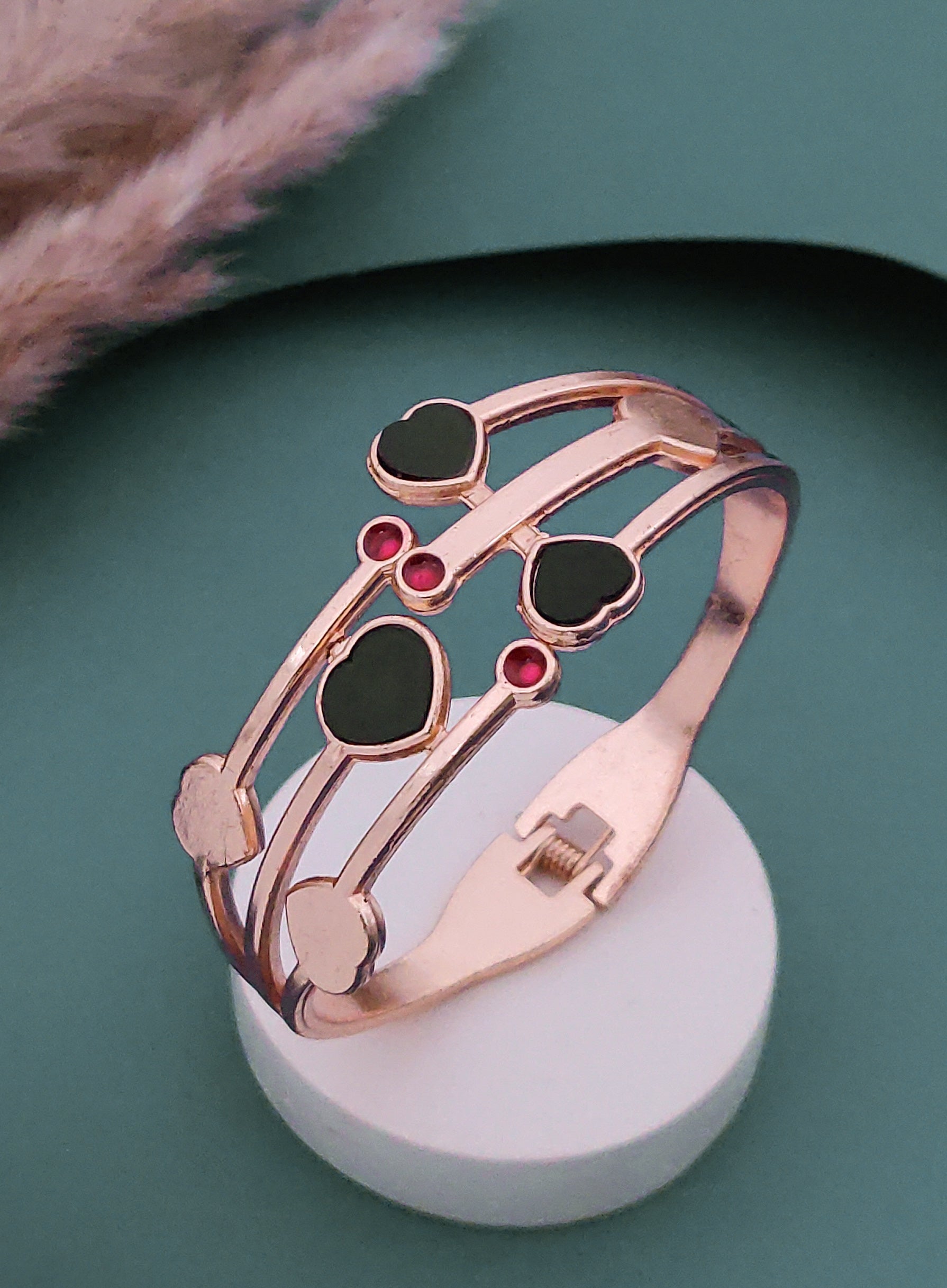Modern Rose Gold Free Size Fashion Bracelet (BG29 RG)