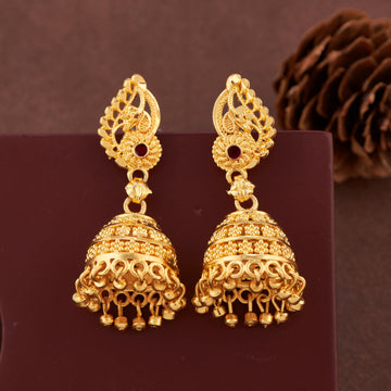 Designer Traditional Jhumka Earrings with Intricate Detailing (JK29)