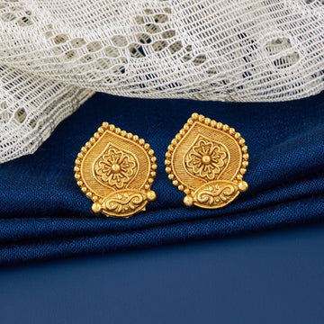 Traditional Gold Plated Designer Stud Earrings for Women (K2)