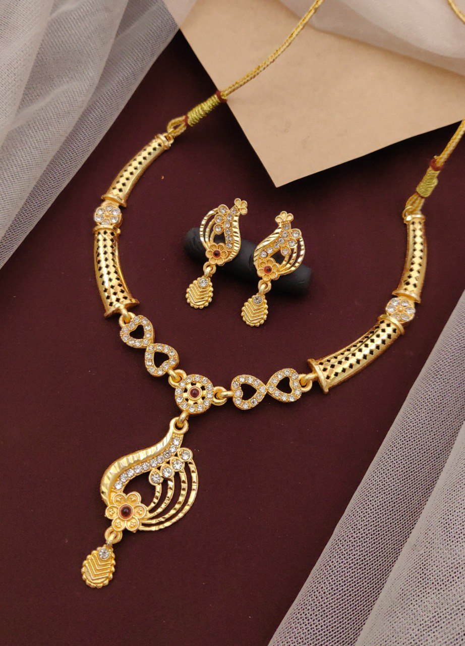 Premium American Diamond Necklace Set with Earrings (MGS-2)