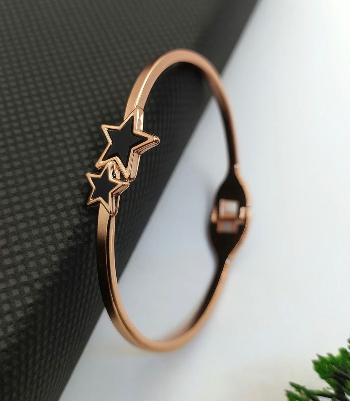 Modern Rose Gold Free Size Fashion Bracelet (BG17 RG)