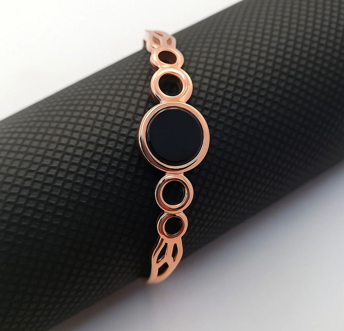 Modern Rose Gold Free Size Fashion Bracelet (BG15 RG)