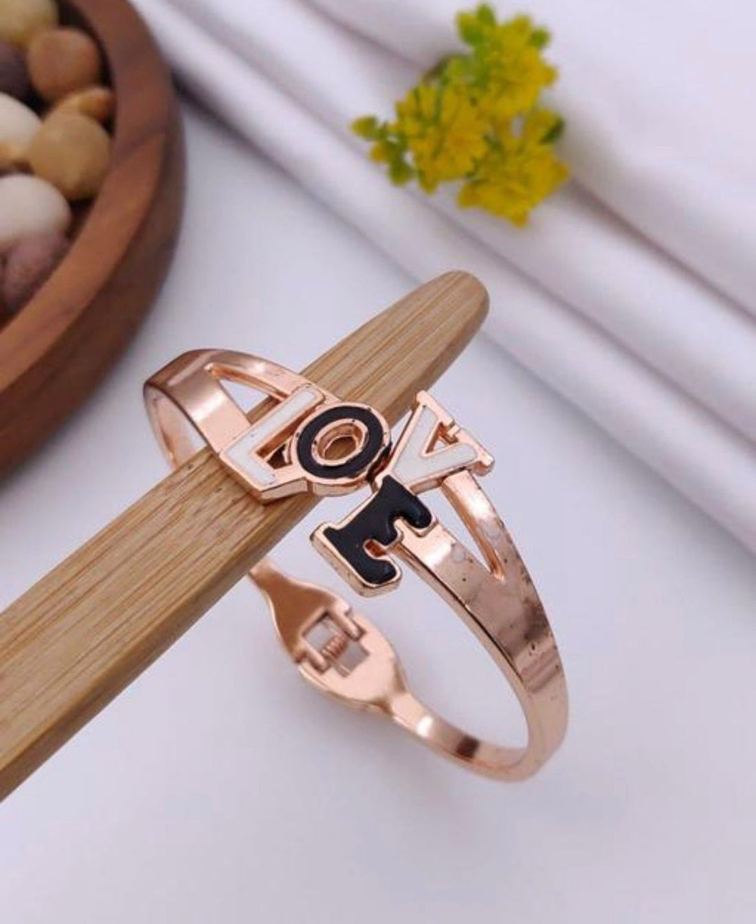 Modern Rose Gold Free Size Fashion Bracelet (BG16 RG)