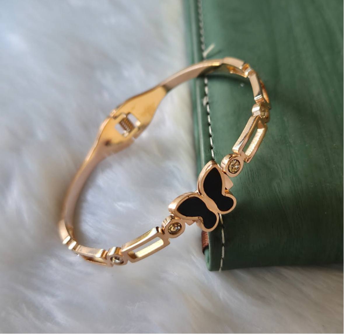 Modern Rose Gold Free Size Fashion Bracelet (BG3 RG)