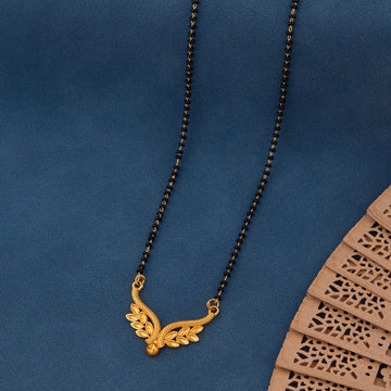 Traditional Gold-Toned Designer Mangalsutra Necklace for Women (sm42)
