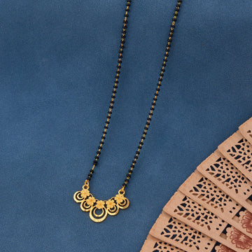 Traditional Gold-Toned Designer Mangalsutra Necklace for Women (sm44)