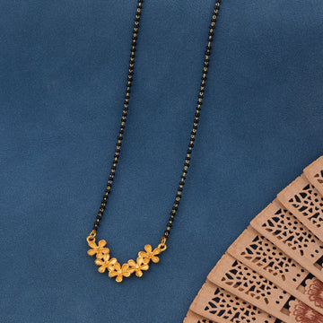 Traditional Gold-Toned Designer Mangalsutra Necklace for Women (sm45)