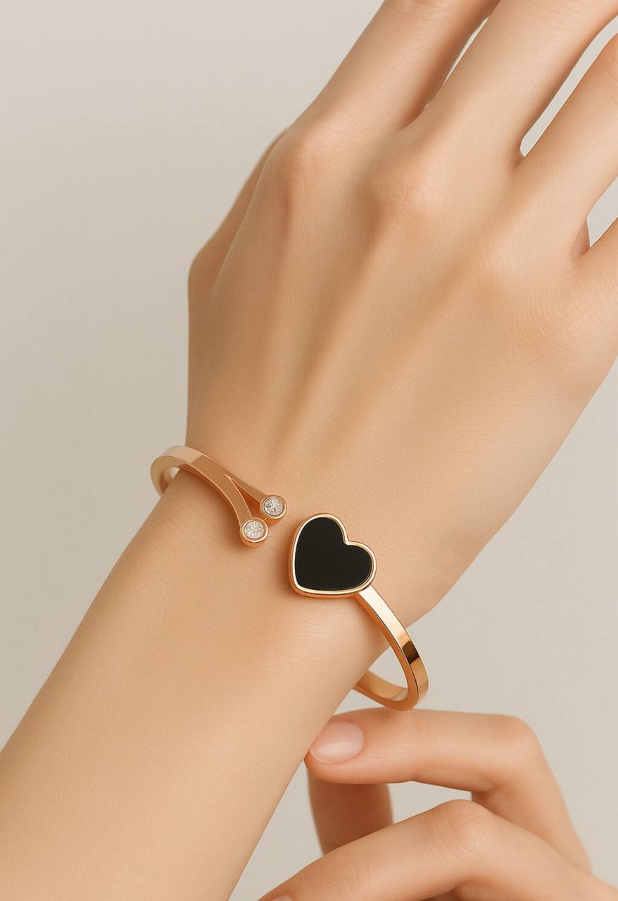 Modern Rose Gold Free Size Fashion Bracelet (BG5 RG)
