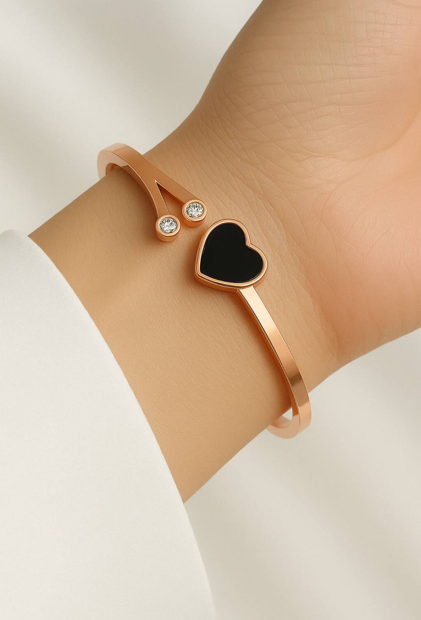 Modern Rose Gold Free Size Fashion Bracelet (BG5 RG)