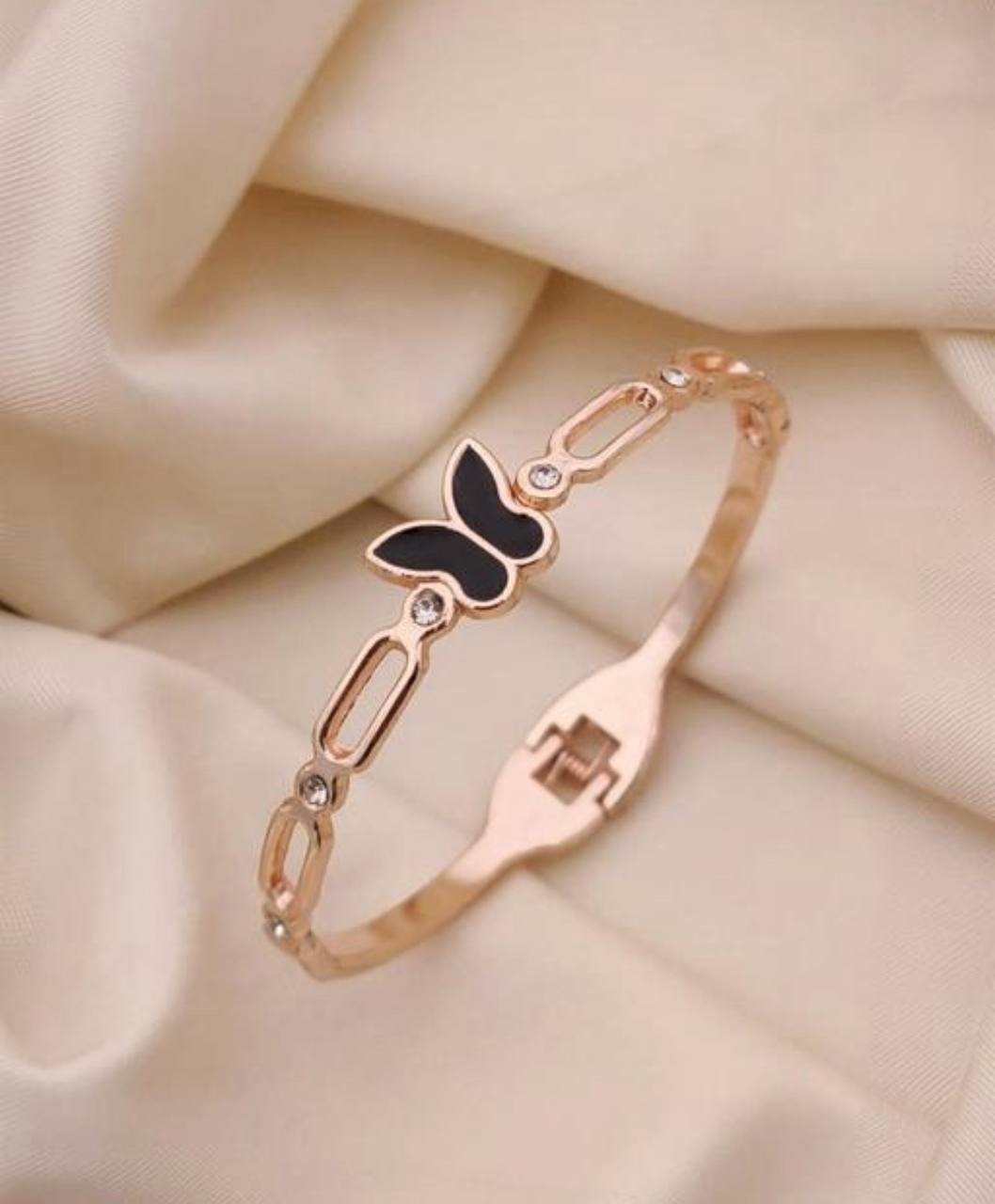 Modern Rose Gold Free Size Fashion Bracelet (BG3 RG)