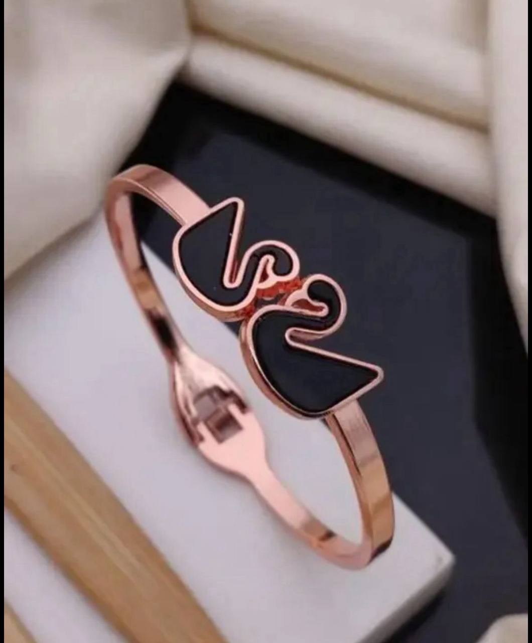 Modern Rose Gold Free Size Fashion Bracelet (BG4 RG)