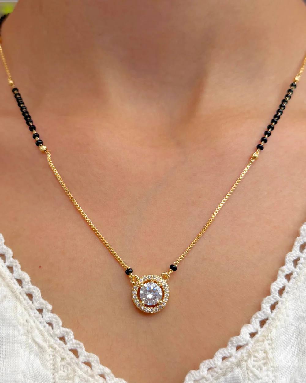 Elegant Bridal & Daily Wear Mangalsutra Necklace (ZNX-17)