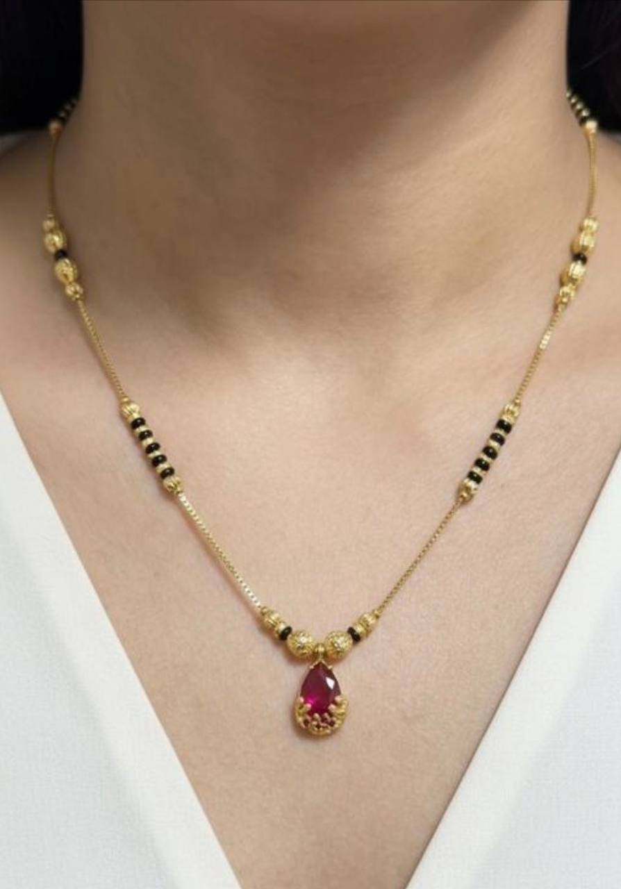 Elegant Bridal & Daily Wear Mangalsutra Necklace (ZNX-24)