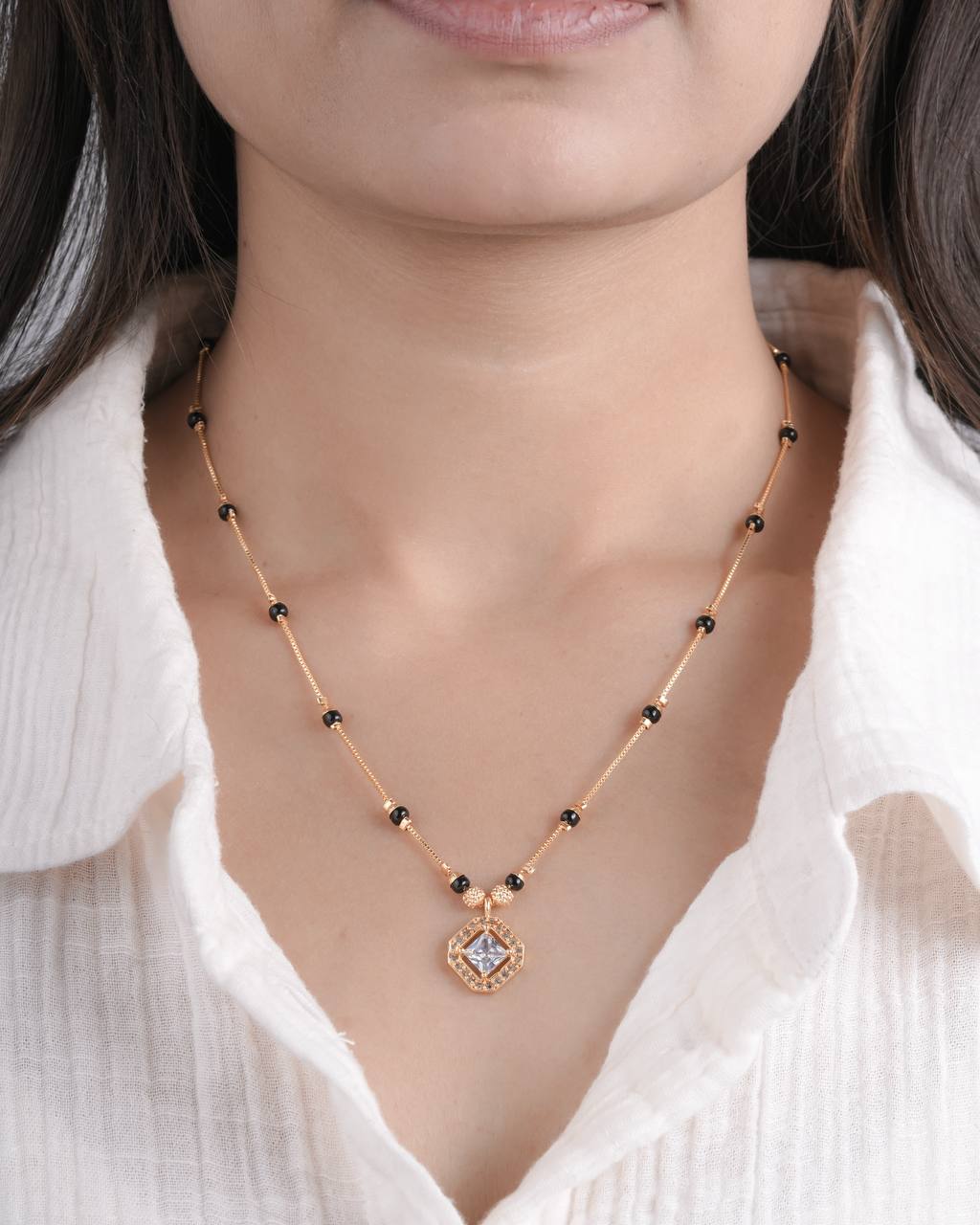 Elegant Bridal & Daily Wear Mangalsutra Necklace (ZNX-1)