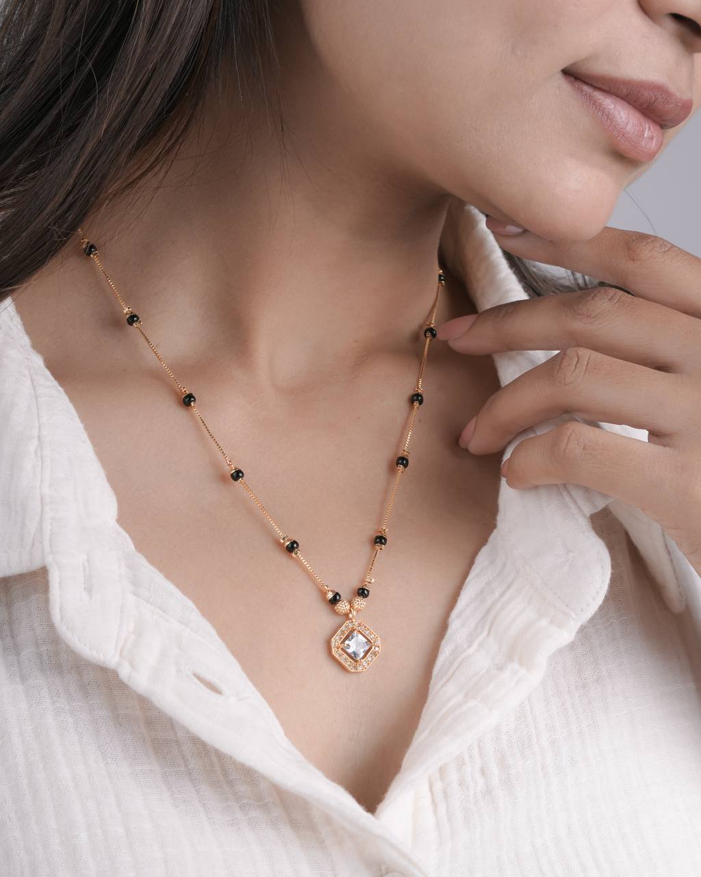 Elegant Bridal & Daily Wear Mangalsutra Necklace (ZNX-1)