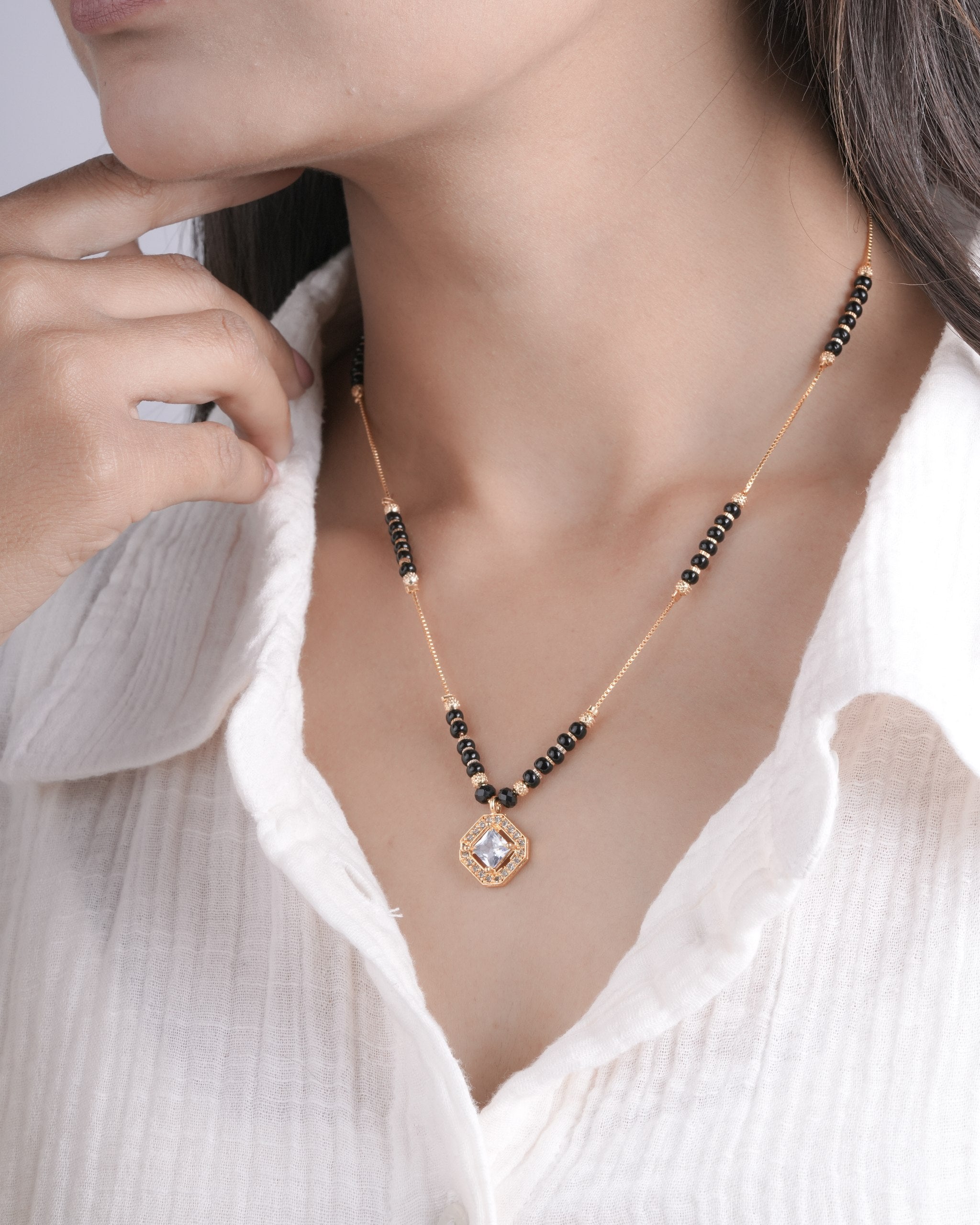 Elegant Bridal & Daily Wear Mangalsutra Necklace (ZNX-2)