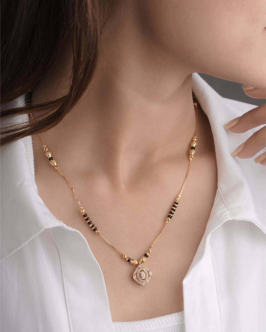 Elegant Bridal & Daily Wear Mangalsutra Necklace (ZNX-5)