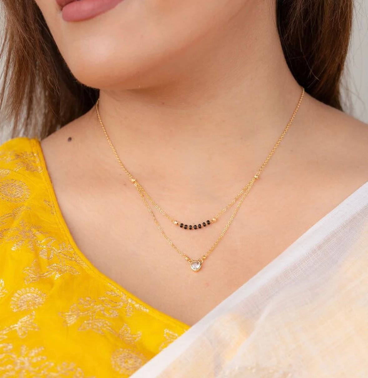 Elegant Bridal & Daily Wear Mangalsutra Necklace (ZNX-9)
