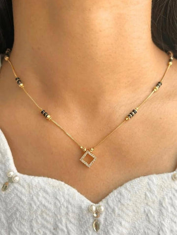 Elegant Bridal & Daily Wear Mangalsutra Necklace (ZNX-11)