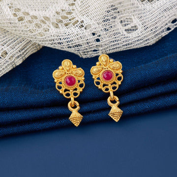 Traditional Gold Plated Designer Stud Earrings for Women (K29)